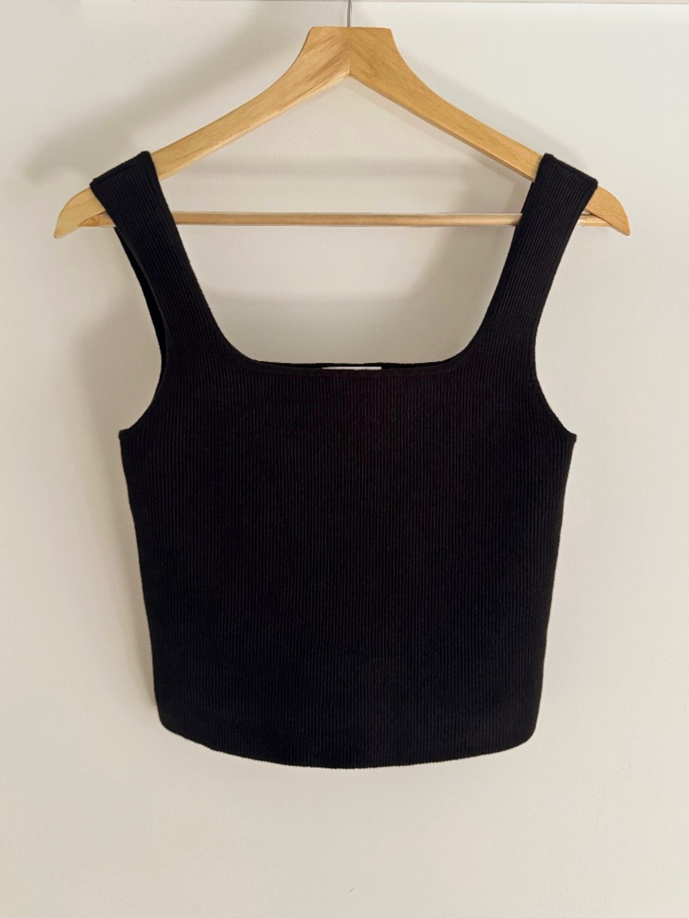 Reformation Julia Ribbed Sweater Tank Black Size S